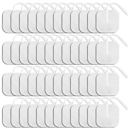 LYINIE TENS Unit Replacement Pads 48 Pcs, Premium Quality OTC TENS Unit Pads, 2" X 2" - Compatible with Most TENS Machines, Replacement Electrodes Value Pack