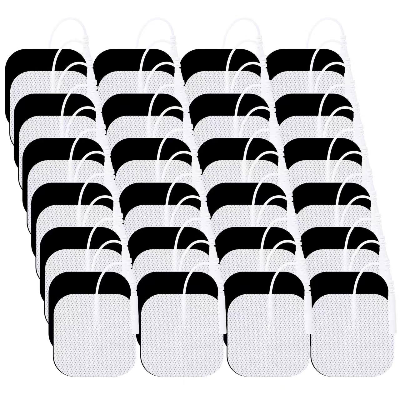 LYINIE TENS Unit Pads 2X4 24Pcs, 3rd Gen Reusable Latex-Free Replacement  Pads Electrode Pads with Upgraded Self-Stick Performance for Muscle
